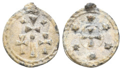 Byzantine Seal. 1.41 g. 17.25 mm.