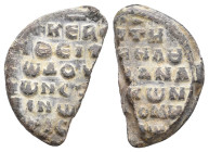 Byzantine Seal. 4.72 g. 22 mm.