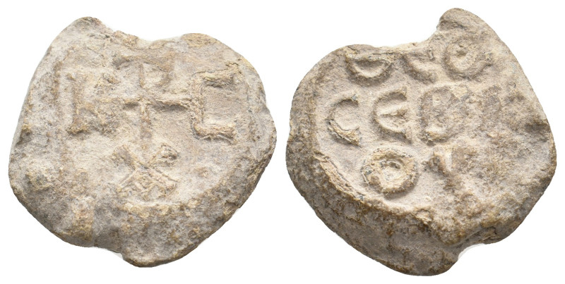 Byzantine Seal. 10.21 g. 20.20 mm.