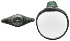 ANCIENT ROMAN BRONZE RING (1ST-5TH CENTURY AD.)
Condition : See picture. No return.
Weight : 1.61 g
Diameter: