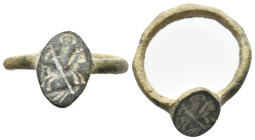 ANCIENT BYZANTINE BRONZE RING (4TH-15TH CENTURY AD.)
Condition : See picture. No return.
Weight : 4.10 g
Diameter: