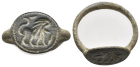 ANCIENT ROMAN BRONZE RING (1ST-5TH CENTURY AD.)
Condition : See picture. No return.
Weight : 5.38 g
Diameter: