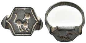 ANCIENT ROMAN BRONZE RING (1ST-5TH CENTURY AD.)
Condition : See picture. No return.
Weight : 6.16 g
Diameter: