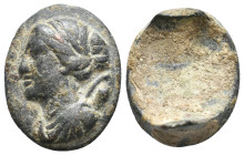 ANCIENT ROMAN BRONZE RING (1ST-5TH CENTURY AD.)
Condition : See picture. No return.
Weight : 8.27 g
Diameter: 23.05 mm