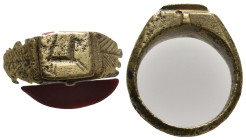 ANCIENT ROMAN BRONZE RING (1ST-5TH CENTURY AD.)
Condition : See picture. No return.
Weight : 9.80 g
Diameter: