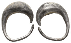ANCIENT GREEK SILVER EARING (4TH-1ST CENTURY BC.)
Condition : See picture. No return.
Weight : 3.69 g
Diameter: 18.90 mm