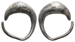 ANCIENT GREEK SILVER EARING (4TH-1ST CENTURY BC.)
Condition : See picture. No return.
Weight : 3.79 g
Diameter: 18.50 mm