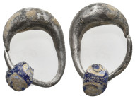ANCIENT GREEK SILVER EARING (4TH-1ST CENTURY BC.)
Condition : See picture. No return.
Weight : 4 g
Diameter: 16 mm