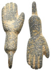 ANCIENT ROMAN BRONZE HAND PENDANT (1ST- 3RD CENTURY AD)
Condition : See picture. No return
Weight : 3.92 g
Diameter: 29.20 mm