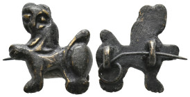 ANCIENT ROMAN BRONZE FIBULA (1ST-5TH CENTURY AD)
Condition : See picture. No return.
Weight : 7.12 g
Diameter: 20.80 mm