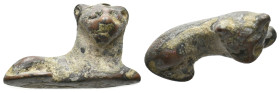 ANCIENT ROMAN BRONZE LION FIGURINE (1ST-5TH CENTURY AD)
Condition : See picture. No return.
Weight : 11.15 g
Diameter: 27.05 mm