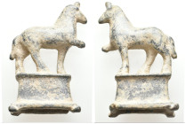 ANCIENT ROMAN BRONZE HORSE FIGURINE (1ST-5TH CENTURY AD)
Condition : See picture. No return.
Weight : 70.32 g
Diameter: 71.35 mm