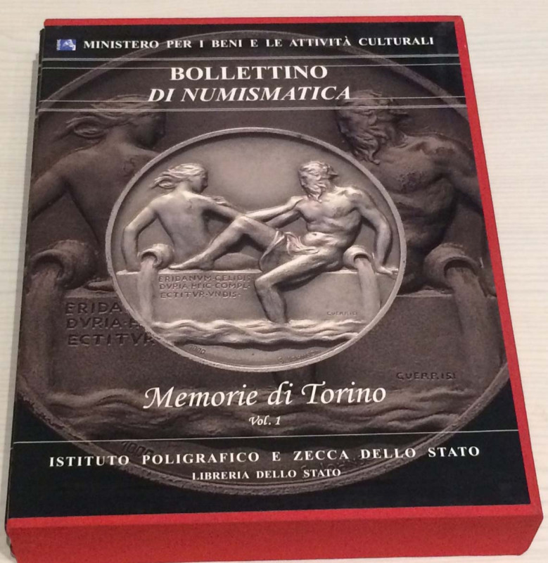 Bollettino di Numismatica,2 volumi in cofanetto. Memorie di torino, Medaglie, ge...