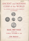 COIN GALLERIES. – New York, 25 – November, 1969. Ancient and modern coins of the world. Pp. 141, nn. 3067, tavv. 14. Ril ed buono stato.