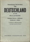 DOROTHEUM. – WIEN, 9 – October, 1958. Sammlung Karl Hollschek. VIII. Teil. 3 Deutschaland. Pp. 62, nn. 2582 – 3721, tavv. 8. Ril. ed. lista prezzi buo...