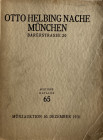 Helbing Nachf., O. Auktion 65, München, 10 Dezember 1931. Slg. Buchenau. Mittelalter, Münzen und Medaillen vieler Zeiten und Länder. Brossura editoria...
