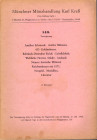 KRESS K. – Auktion 143. Munchen, 27 – Mai, 1968. Munzen antike und meittelalters...... pp. 74, nn. 5403, tavv. 12. Ril. ed. buono stato.