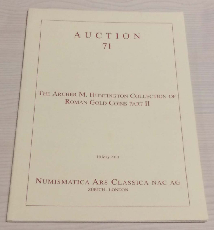 Nac - Numismatica Ars Classica. Auction no. 71. The Archer M. Huntington collect...