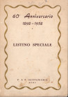 SANTAMARIA P & P. - Roma, 1958. listino speciale 60° Anniversario 1898 - 1958. Monete antiche, medioevali, oselle veneziane, Prove e progetti di monet...