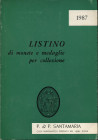 SANTAMARIA P&P. Listino a prezzi fissi 1987 Monet d’oro, greche, romane, italian e papali e contemporanee, monete dei Papi, italiane dell’evo contempo...