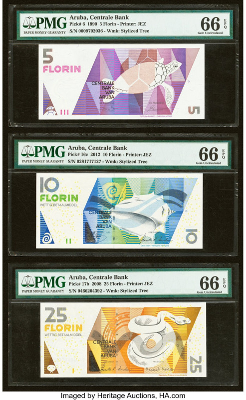 Aruba Centrale Bank 5; 10; 25; 50; 100 Florin 1990; 2012 (2); 2008 (2) Pick 6; 1...