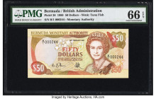 Low Serial Number 244 Bermuda Monetary Authority 50 Dollars 20.2.1989 Pick 38 PMG Gem Uncirculated 66 EPQ. 

HID09801242017

© 2022 Heritage Auctions ...