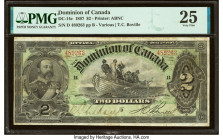 Canada Dominion of Canada $2 2.7.1897 DC-14c PMG Very Fine 25. The only recent comparable sales we have was a PMG Very Fine 25 that realized $1,320 in...