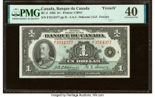 Canada Bank of Canada $1 1935 BC-2 PMG Extremely Fine 40. 

HID09801242017

© 2022 Heritage Auctions | All Rights Reserved