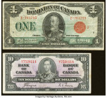 Canada Bank of Canada $10 2.1.1937 BC-24a Fine; Canada Dominion of Canada $1 2.7.1923 DC-25e Fine. 

HID09801242017

© 2022 Heritage Auctions | All Ri...