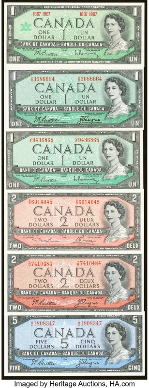 Canada Bank of Canada Group Lot of 12 Examples Very Fine-Crisp Uncirculated (Maj...