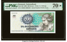 Denmark National Bank 200 Kroner 2008 Pick 62f PMG Seventy Gem Unc 70 EPQ S. 

HID09801242017

© 2022 Heritage Auctions | All Rights Reserved