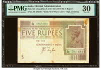 India Government of India 5 Rupees ND (1917-30) Pick 4b Jhun3.4.1B PMG Very Fine 30. Stains are noted on this example. 

HID09801242017

© 2022 Herita...