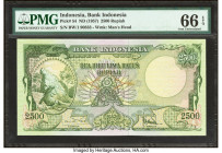 Indonesia Bank Indonesia 2500 Rupiah ND (1957) Pick 54 PMG Gem Uncirculated 66 EPQ. 

HID09801242017

© 2022 Heritage Auctions | All Rights Reserved
