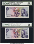 Isle Of Man Isle of Man Government 1 Pound ND (1961) Pick 25a Two Examples PMG Gem Uncirculated 66 EPQ (2). 

HID09801242017

© 2022 Heritage Auctions...