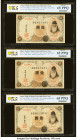 Japan Bank of Japan 1 Yen ND (1916) Pick 30c Ten Examples PCGS Banknote Gem UNC 65 PPQ (10). Several examples in this lot are consecutive. 

HID098012...