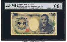 Solid 8's Japan Bank of Japan 1000 Yen ND (1990) Pick 97d PMG Gem Uncirculated 66 EPQ. 

HID09801242017

© 2022 Heritage Auctions | All Rights Reserve...