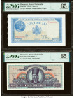 Romania Banca Nationala 5000; 1000 Lei 28.9.1943; 18.6.1948 Pick 55; 85a Two Examples PMG Gem Uncirculated 65 EPQ (2). 

HID09801242017

© 2022 Herita...