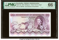 Seychelles Government of Seychelles 20 Rupees 1.1.1974 Pick 16c PMG Gem Uncirculated 66 EPQ. 

HID09801242017

© 2022 Heritage Auctions | All Rights R...