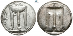 Bruttium. Kroton 530-500 BC. Nomos AR