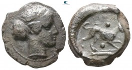 Sicily. Syracuse 400-390 BC. Trias Æ