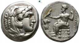 Kings of Macedon. Damascus. Alexander III "the Great" 336-323 BC. Struck under Menon or Menes, circa 330-323 BC. Tetradrachm AR