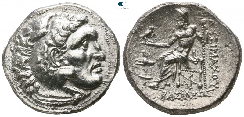 Kings of Thrace. Kolophon. Lysimachos 305-281 BC. 
Tetradrachm Æ

26mm., 16,2...