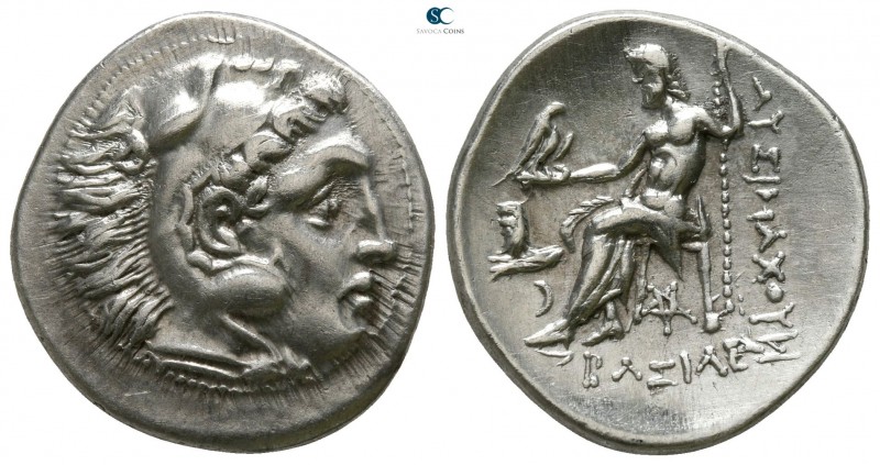 Kings of Thrace. Kolophon. Lysimachos 305-281 BC. 
Drachm AR

17mm., 4,20g.
...