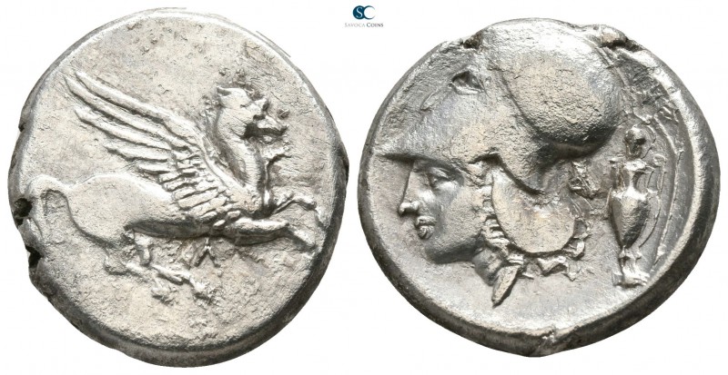 Akarnania. Leukas circa 320-280 BC. 
Stater AR

19mm., 8,46g.

Pegasos flyi...