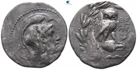 Attica. Athens. ΧΑΡΙ- (Chari-), HPA- (Hera-), magistrates circa 178-177 BC. Tetradrachm AR. New Style coinage. Class II