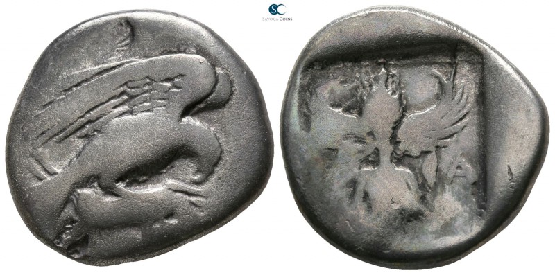 Elis. Olympia 448-432 BC. 83rd-87th Olympiad
Stater AR

22mm., 10,82g.

Eag...