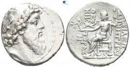 Seleukid Kingdom. Antioch. Demetrios II Nikator, 2nd reign. 129-125 BC. Tetradrachm AR