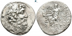 Seleukid Kingdom. Damascus (?). Demetrios II Nikator, 2nd reign. 129-125 BC. Uncertain date. Tetradrachm AR