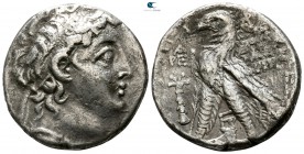 Seleukid Kingdom. Tyre. Antiochos VII Euergetes 138-129 BC. Tetradrachm AR