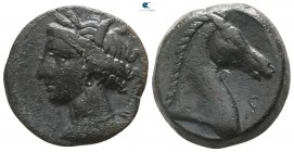 Zeugitania. Carthage 300-264 BC. Mint on Sardinia. Bronze Æ